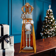 Hollywood Silver and Gold King Nutcracker 20"