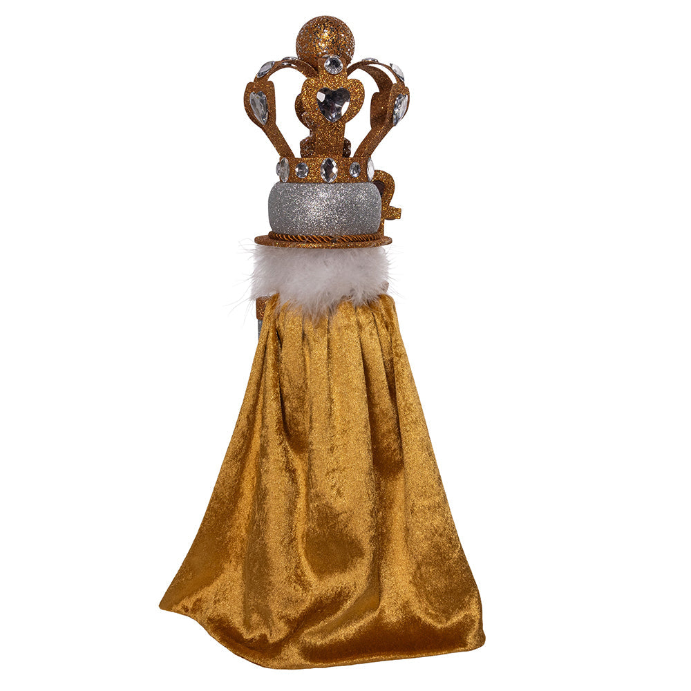 Hollywood Silver and Gold King Nutcracker 20"