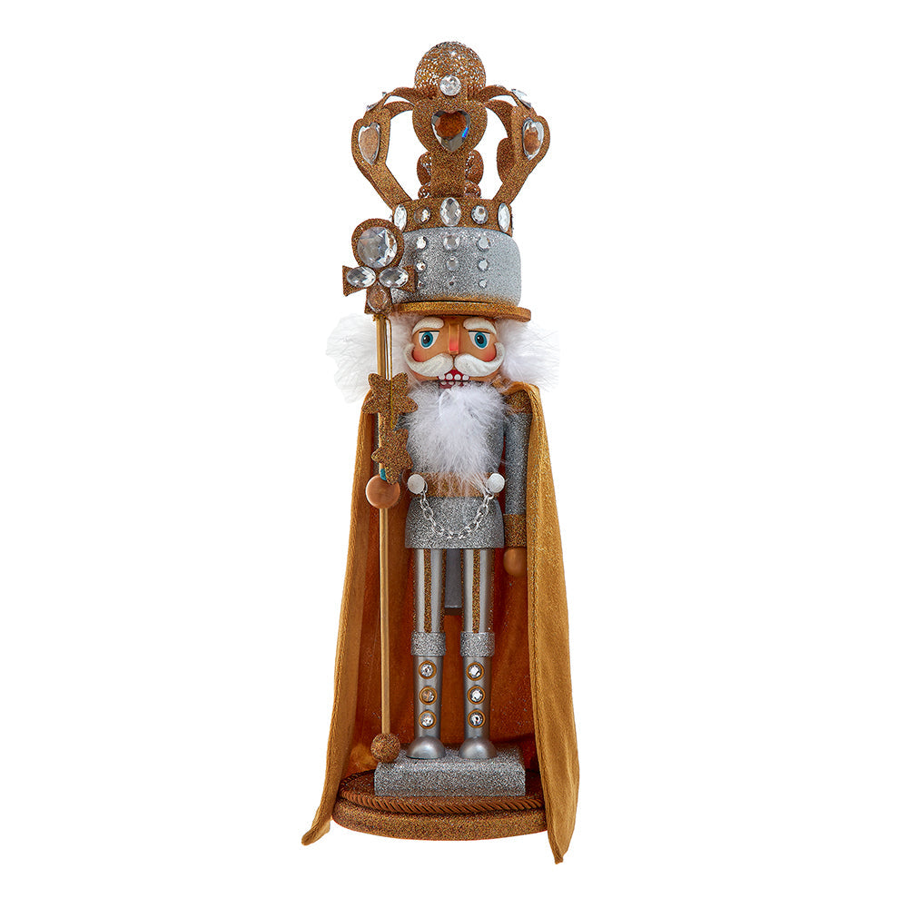 Hollywood Silver and Gold King Nutcracker 20"