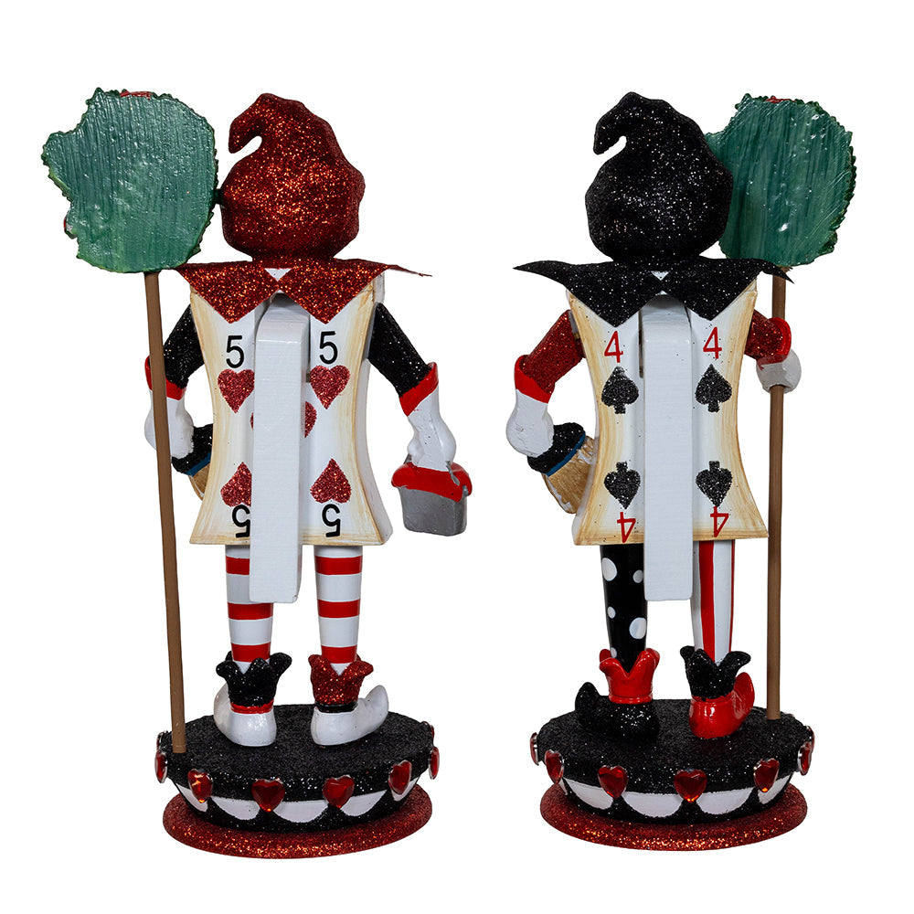 Hollywood Card Soldier Nutcracker 8" Set of 2