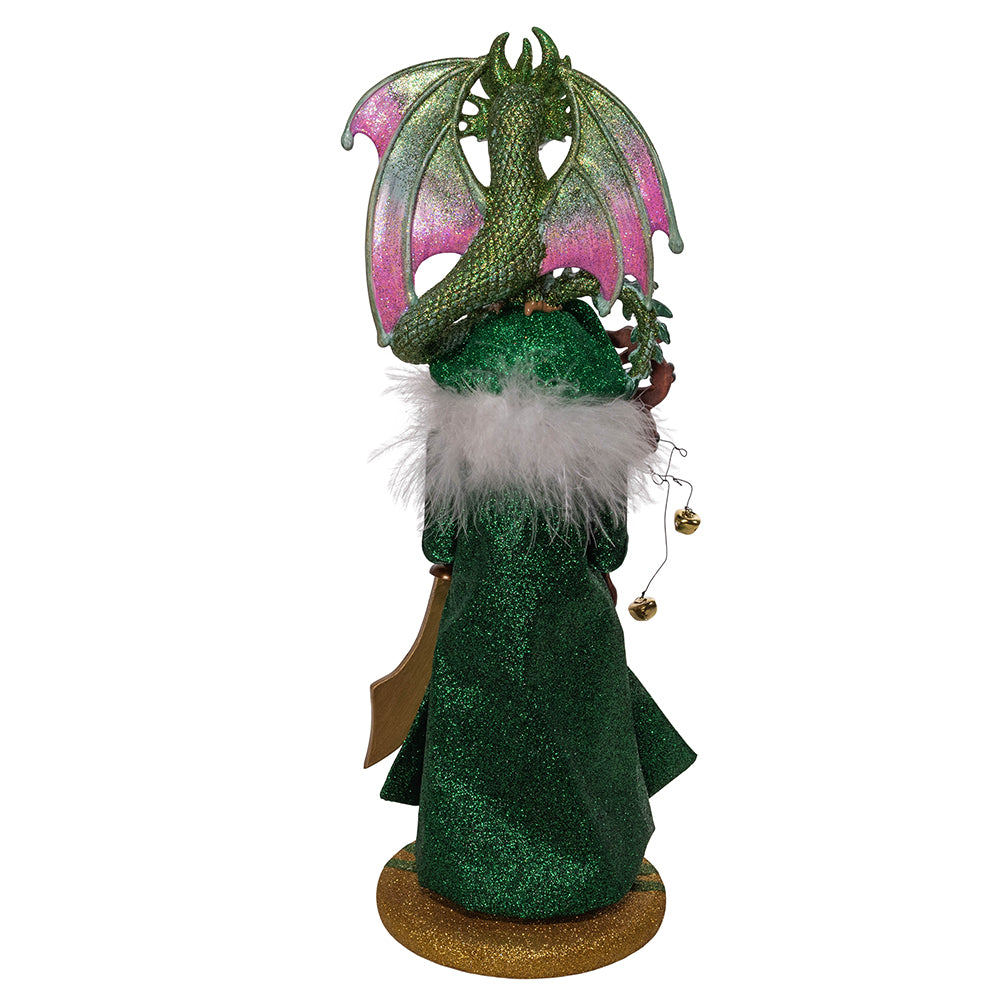 Hollywood Wizard with Dragon Nutcracker 18"
