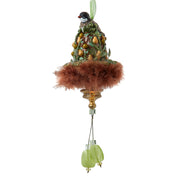 Hollywood Hats Partridge in a Pear Tree Ornament 10.25"