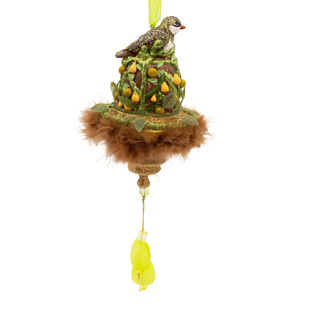 Hollywood Hats Partridge in a Pear Tree Ornament 10.25"