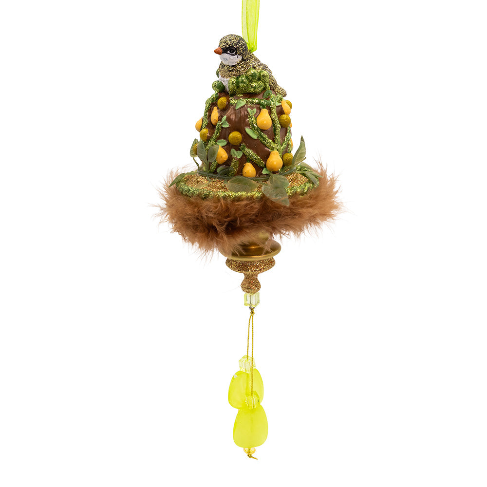 Hollywood Hats Partridge in a Pear Tree Ornament 10.25"