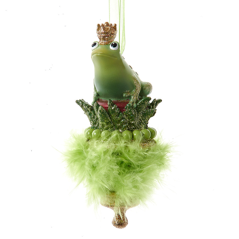 Hollywood Hats Frog Prince Ornament 6.25"