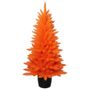 Hallowe's Eve Orange Potted Tree 4.5"