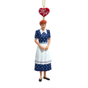 I Love Lucy In Blue Polka Dot Dress Ornament 5.25"