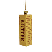 Butter Stick Glass Ornament 4.25"