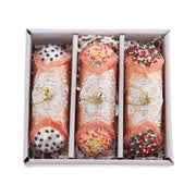 Cannoli Dessert Ornaments 4.75" Set of 3
