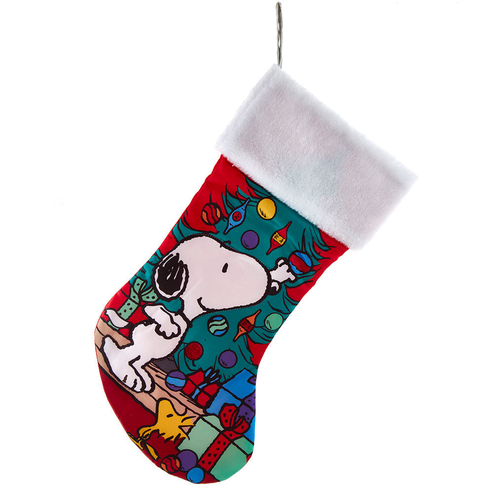 Snoopy Decorating Tree Stocking 19"