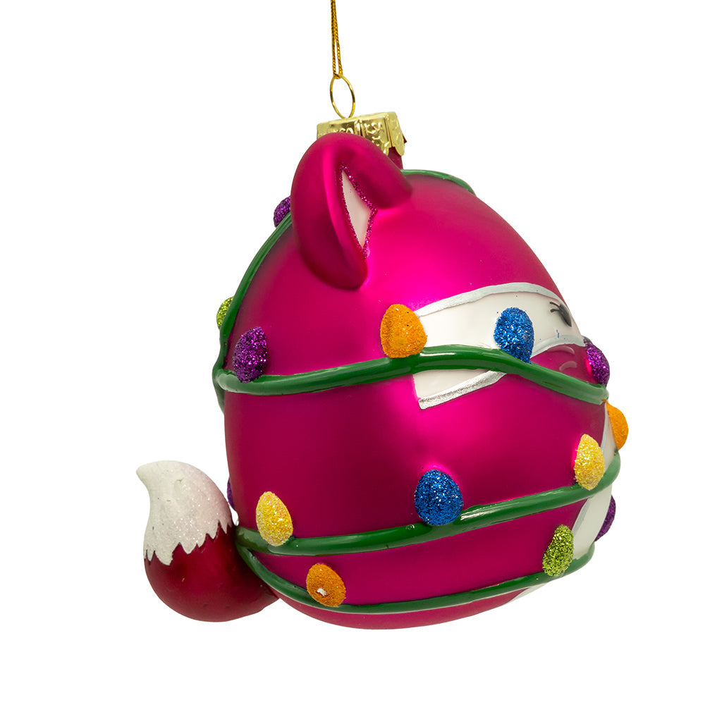 Squishmallow Fifi Glass Ornament 4"