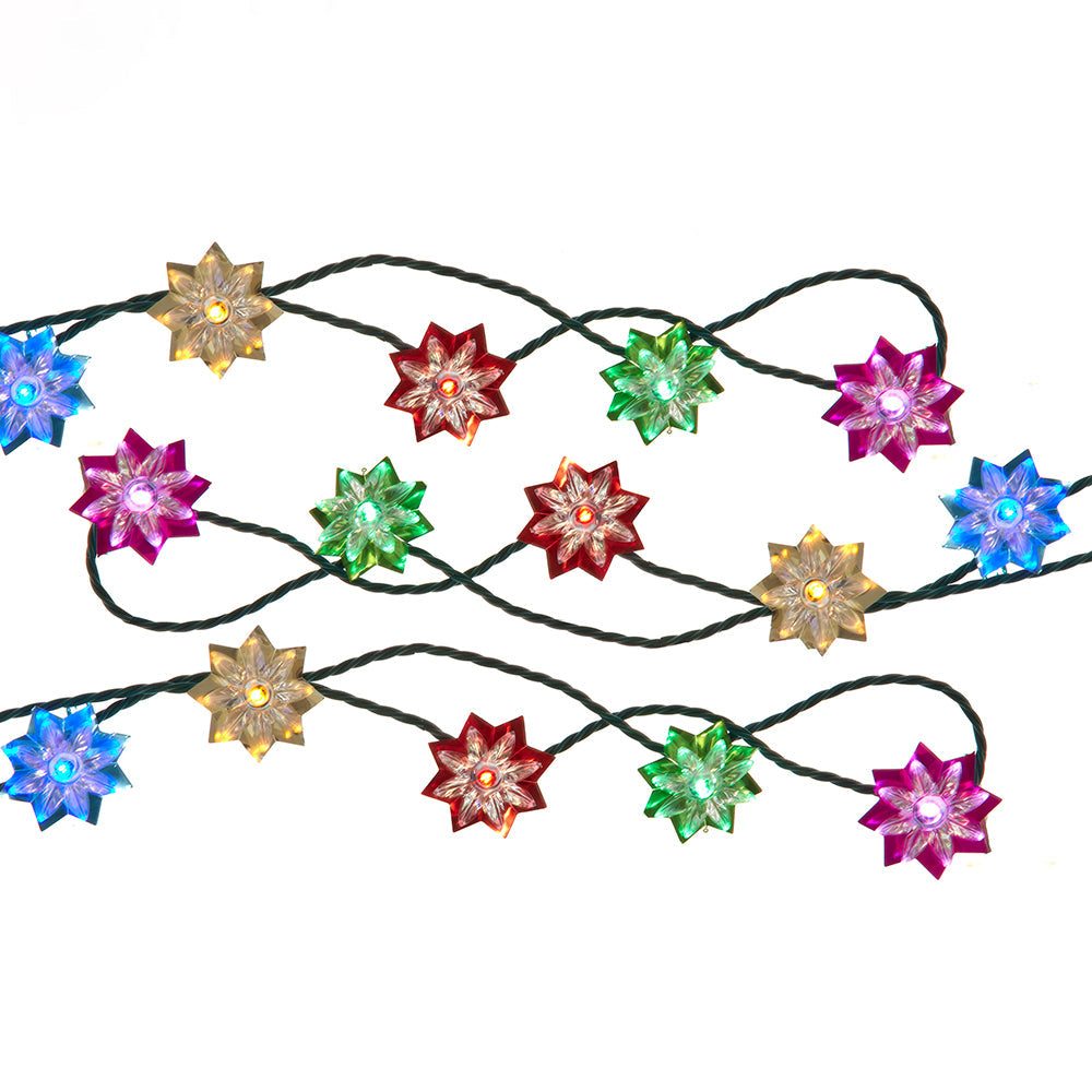 Multi-colored LED Flower 20 Light Set