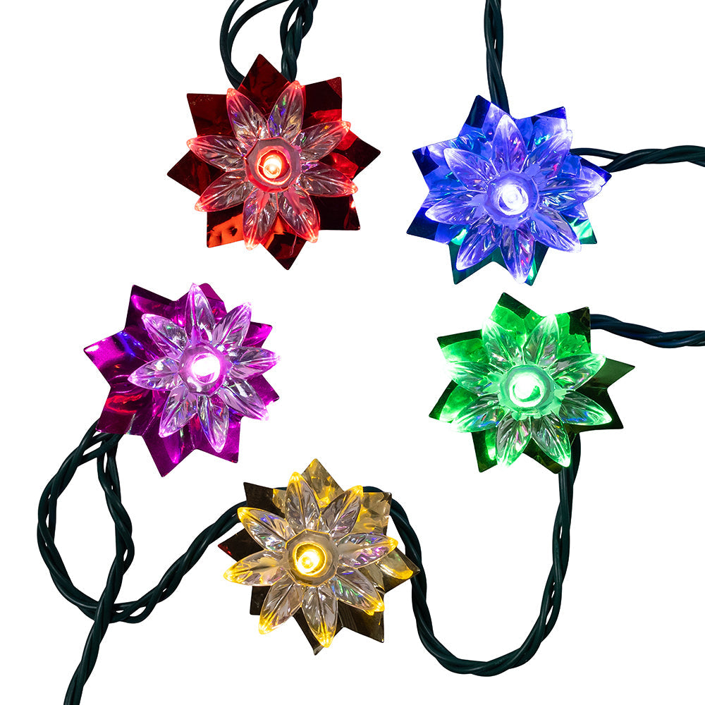Multi-colored LED Flower 20 Light Set