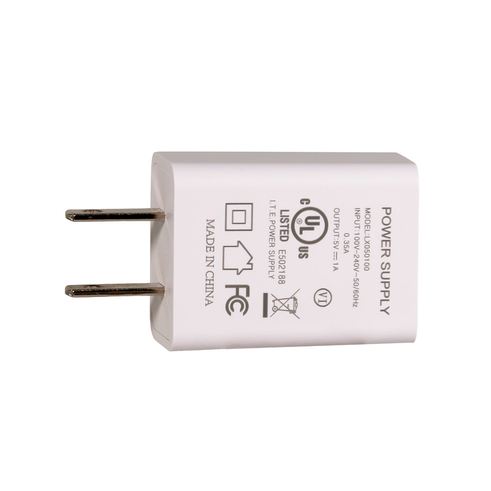 5-Volt White USB Plug/Adapter