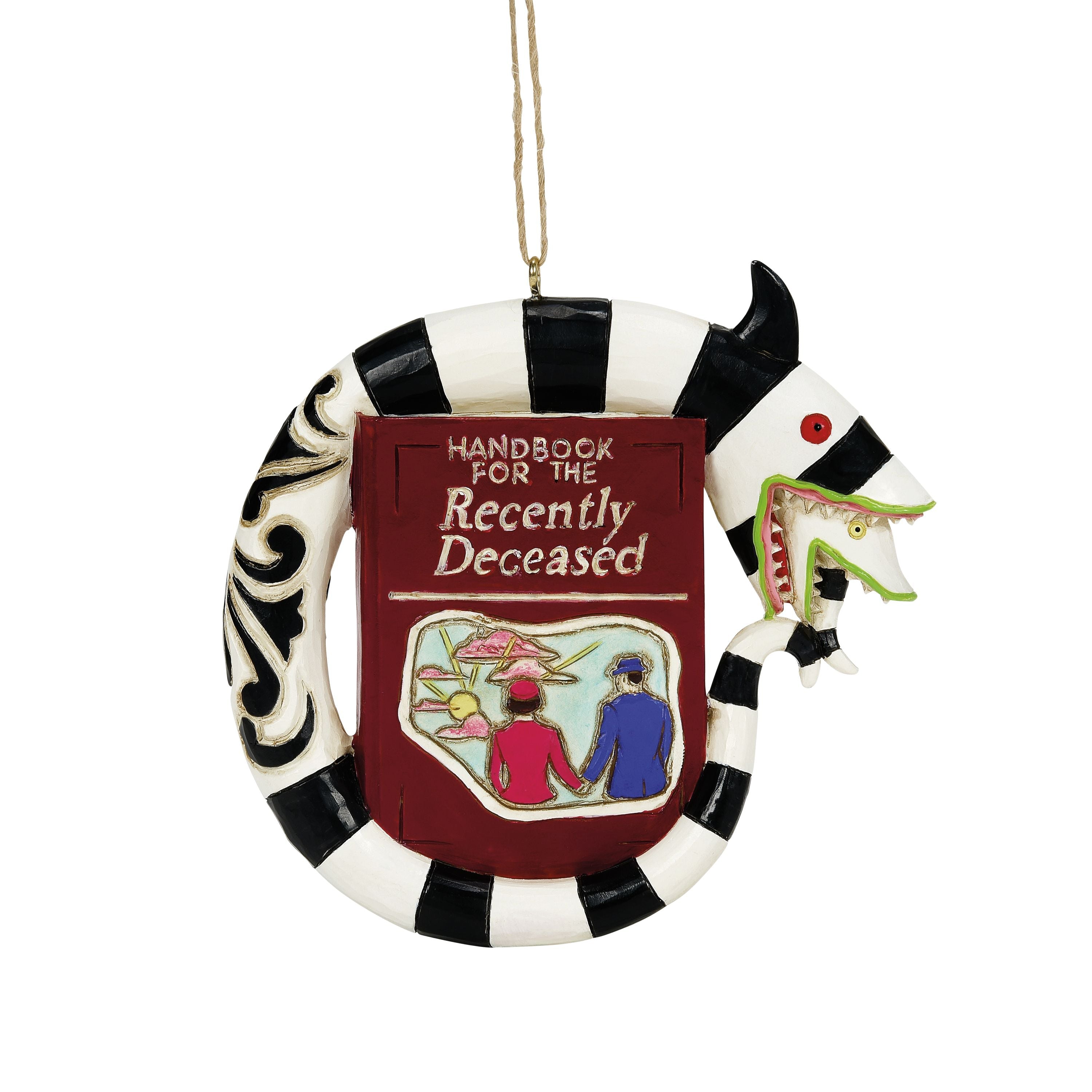 Beetlejuice Sand Worm with Handbook Hanging Ornament