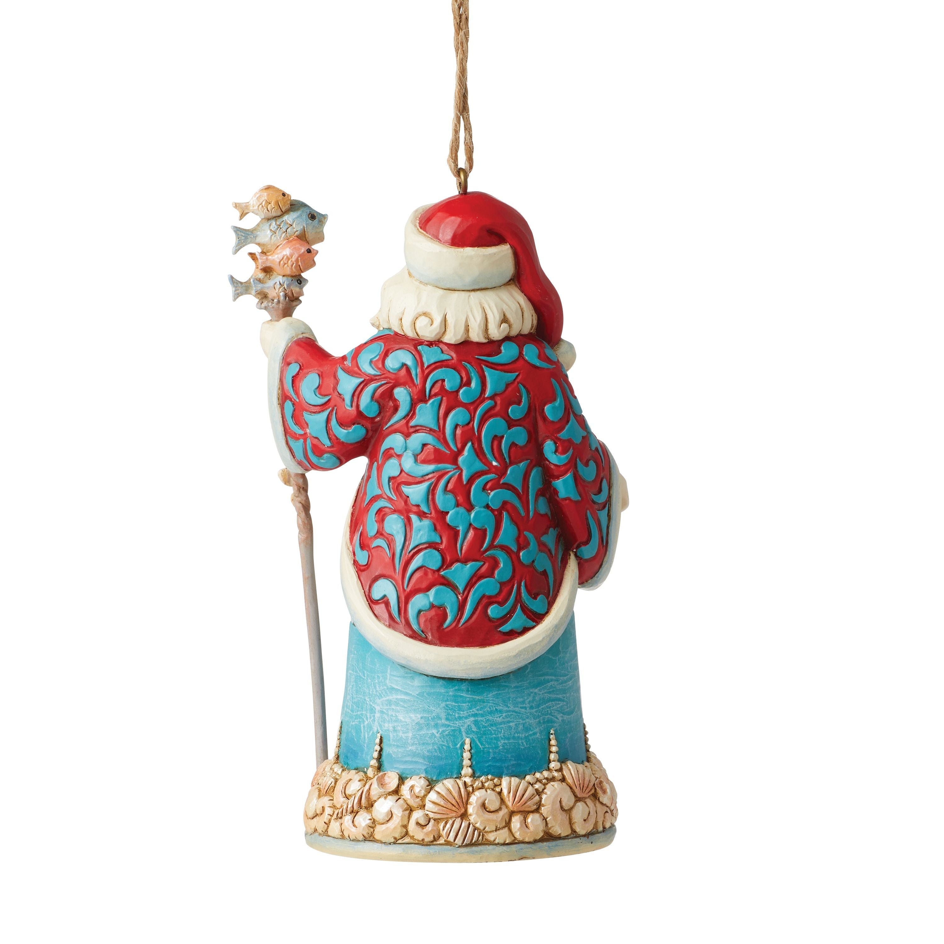 Coastal Santa Ornament