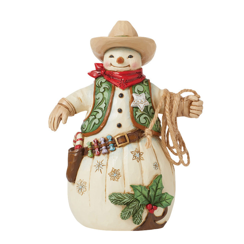Howdy Winter Cowboy Snowman