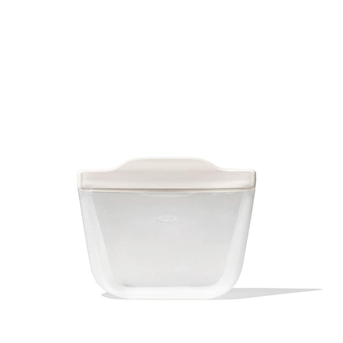 Silicone Reusable Bag Stand-Up Snack 12oz Oat