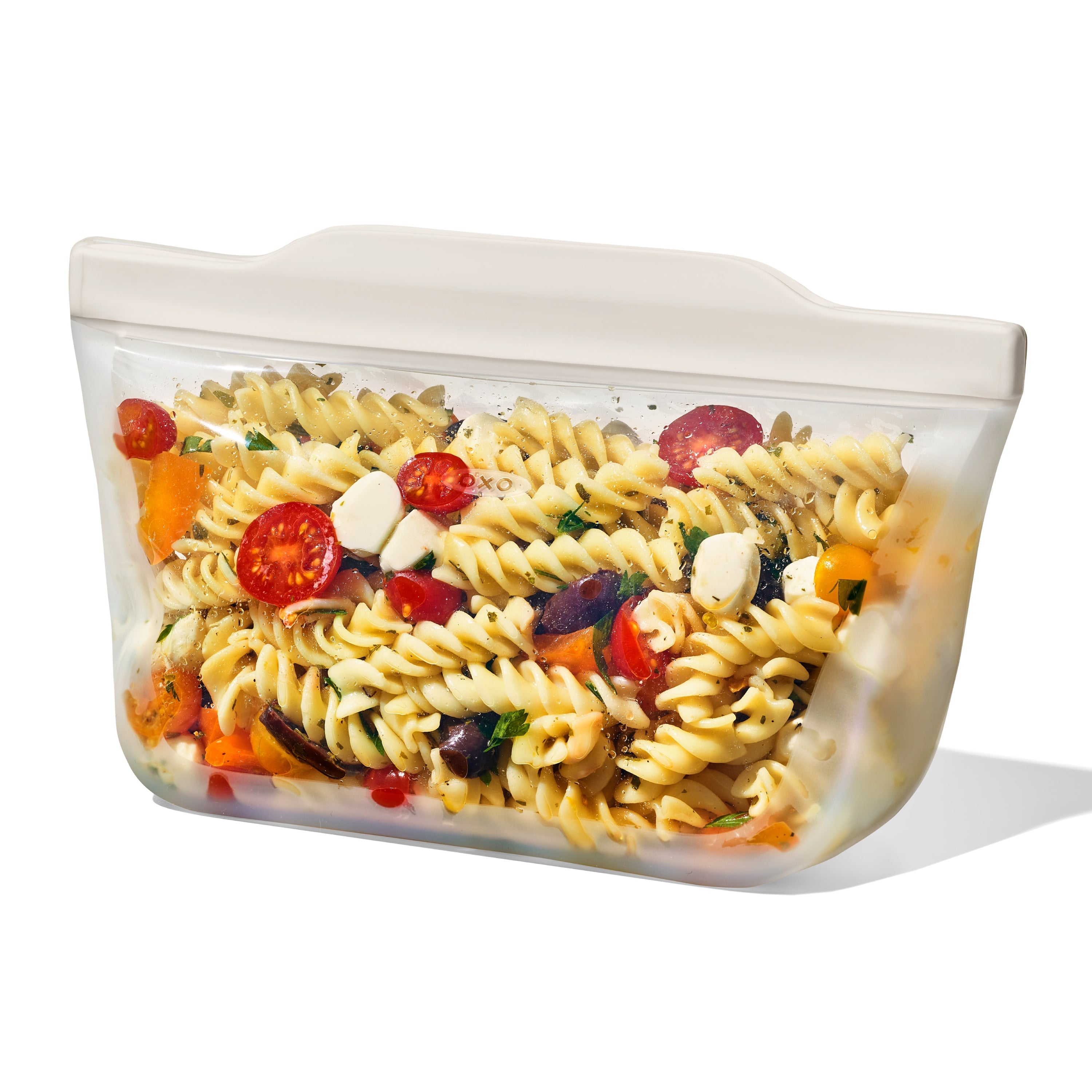 Silicone Reusable Bag Stand-Up Quart 32oz Oat