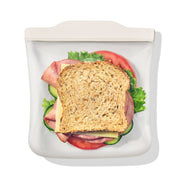 Silicone Reusable Bag Sandwich Bag 28oz Oat
