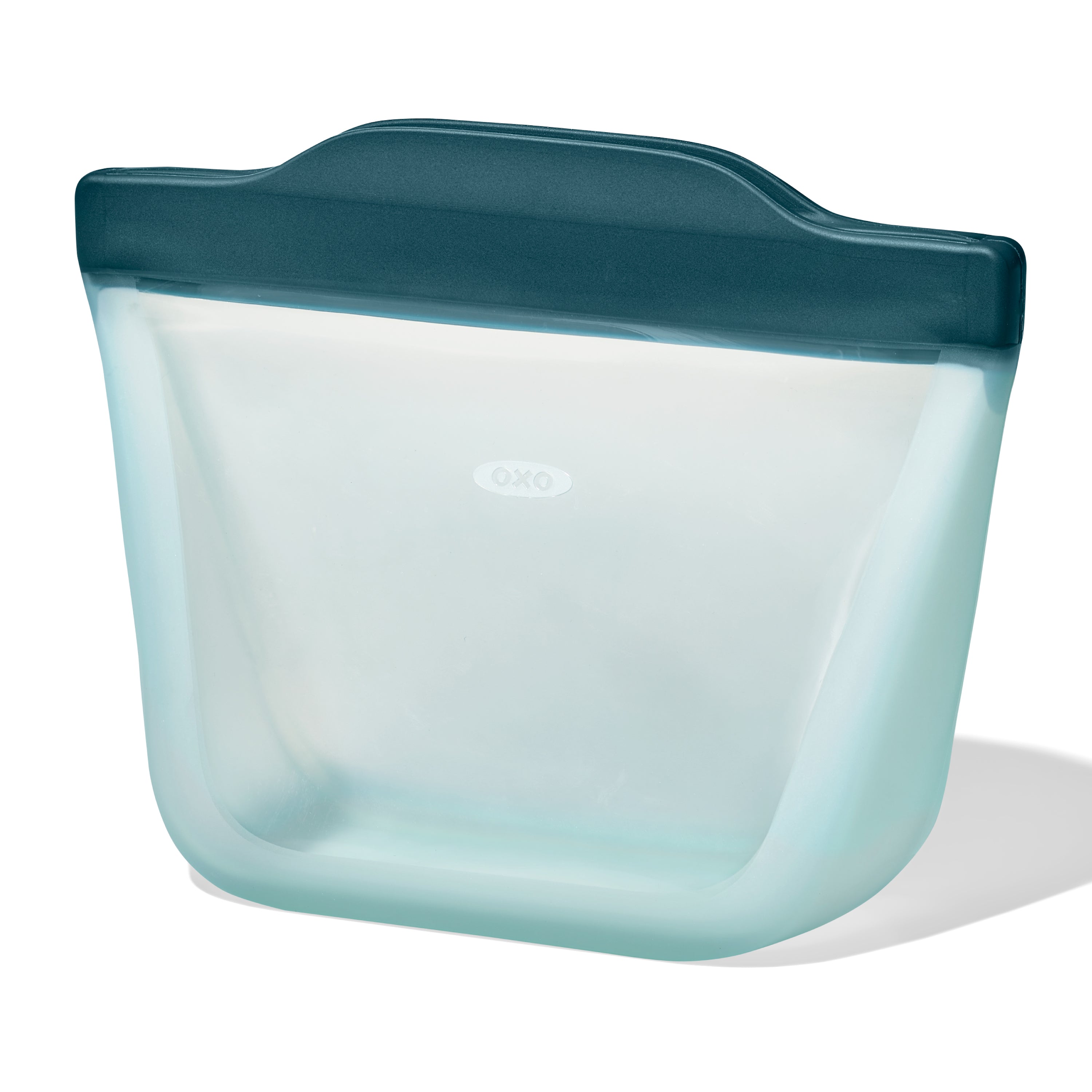 Silicone Reusable Bag Stand-Up Snack 12oz Lagoon