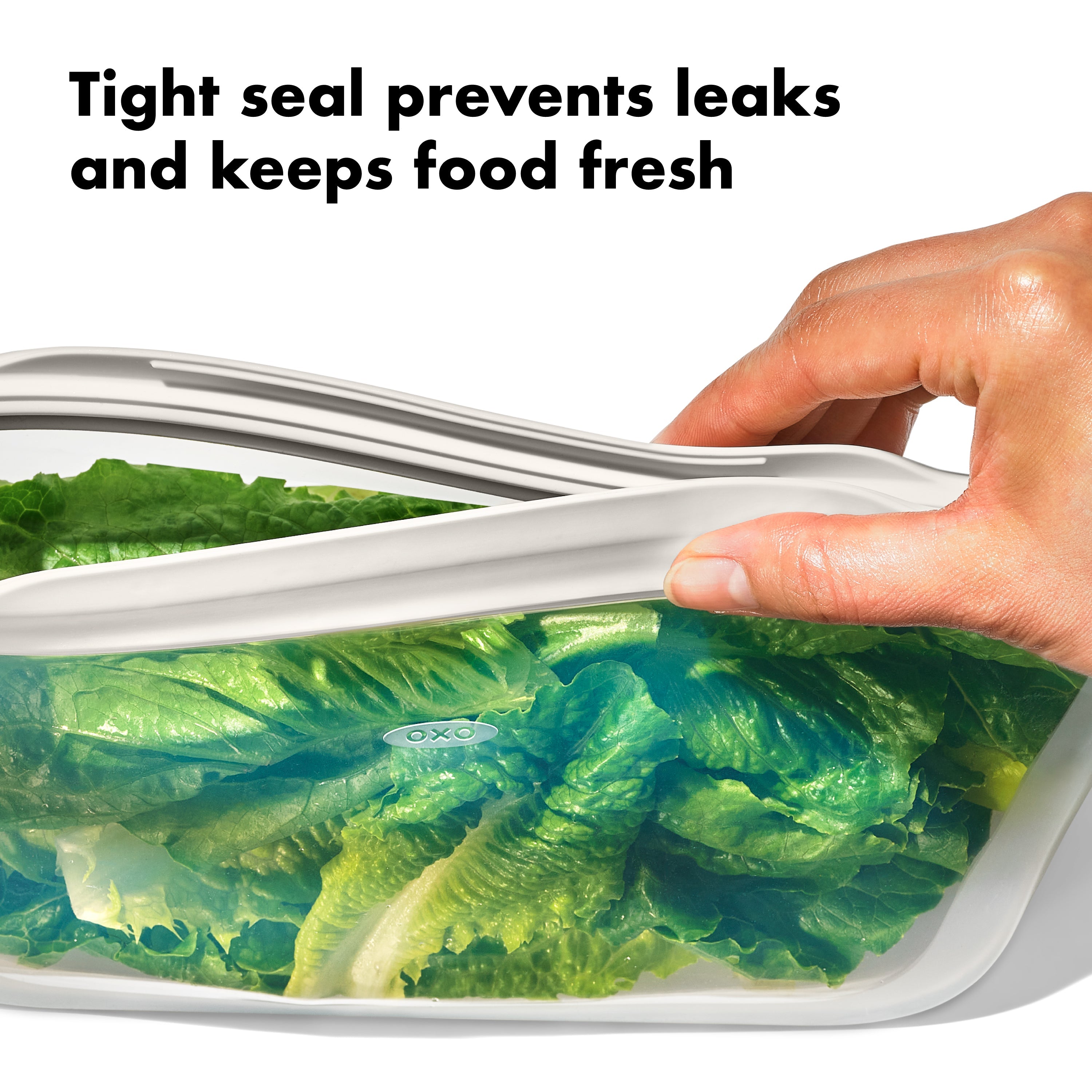Silicone Reusable Bag Stand-Up Snack 12oz Lagoon
