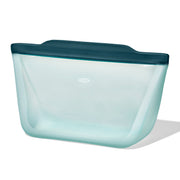 Silicone Reusable Bag Stand Up Half Gallon 64oz Lagoon