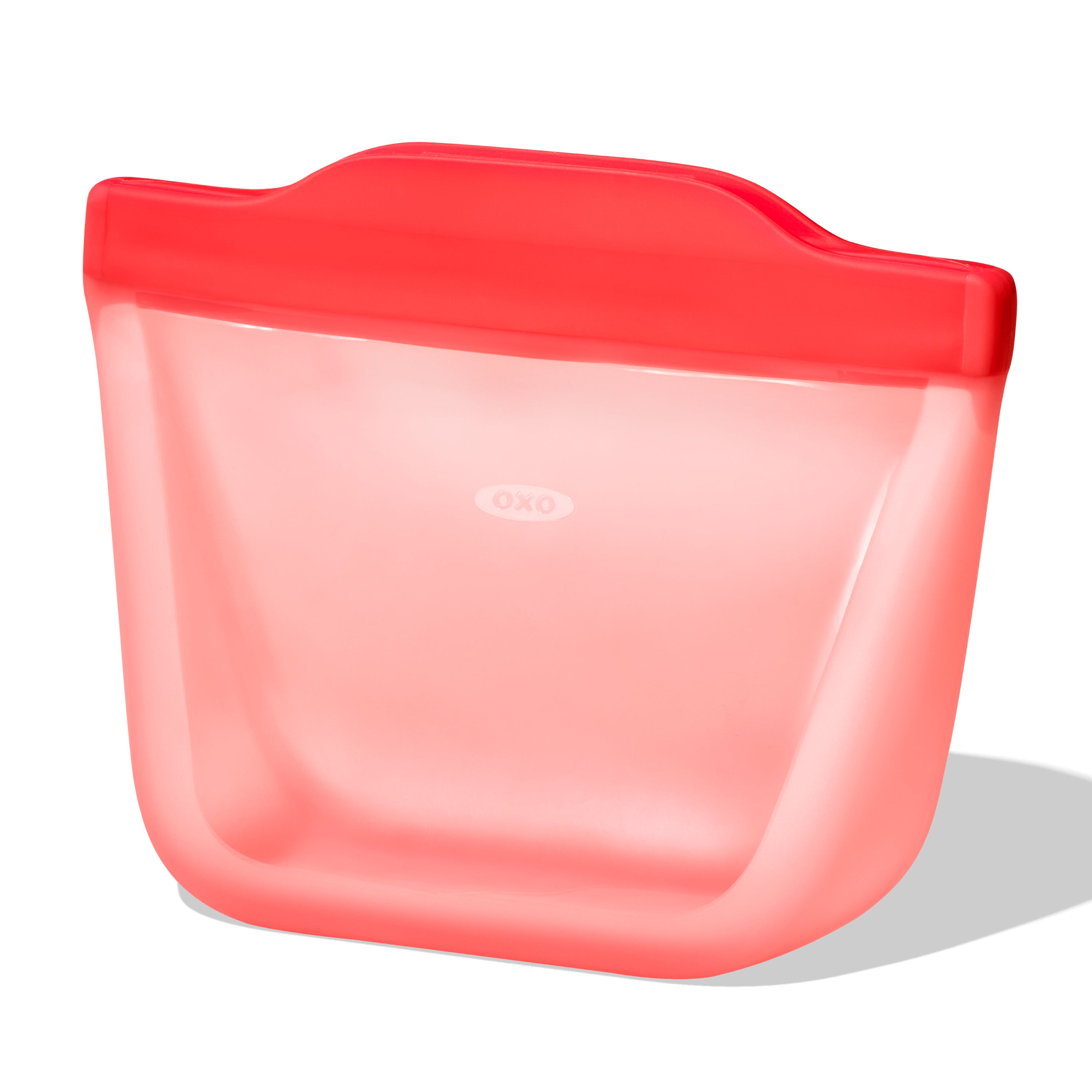 Silicone Reusable Bag Stand-Up Snack 12oz Watermelon