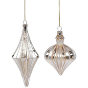 Spiral Finial Ornament 5 and 6" Set of 2