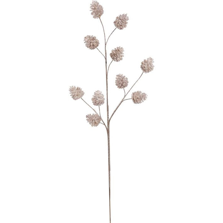 Glitter Pinecone Spray 32"