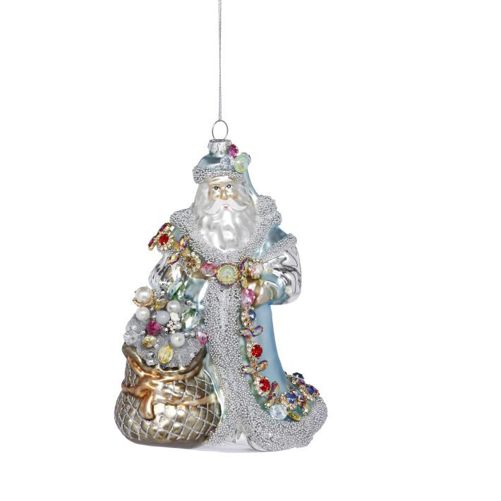 Night Before Christmas Santa Ornament 8"