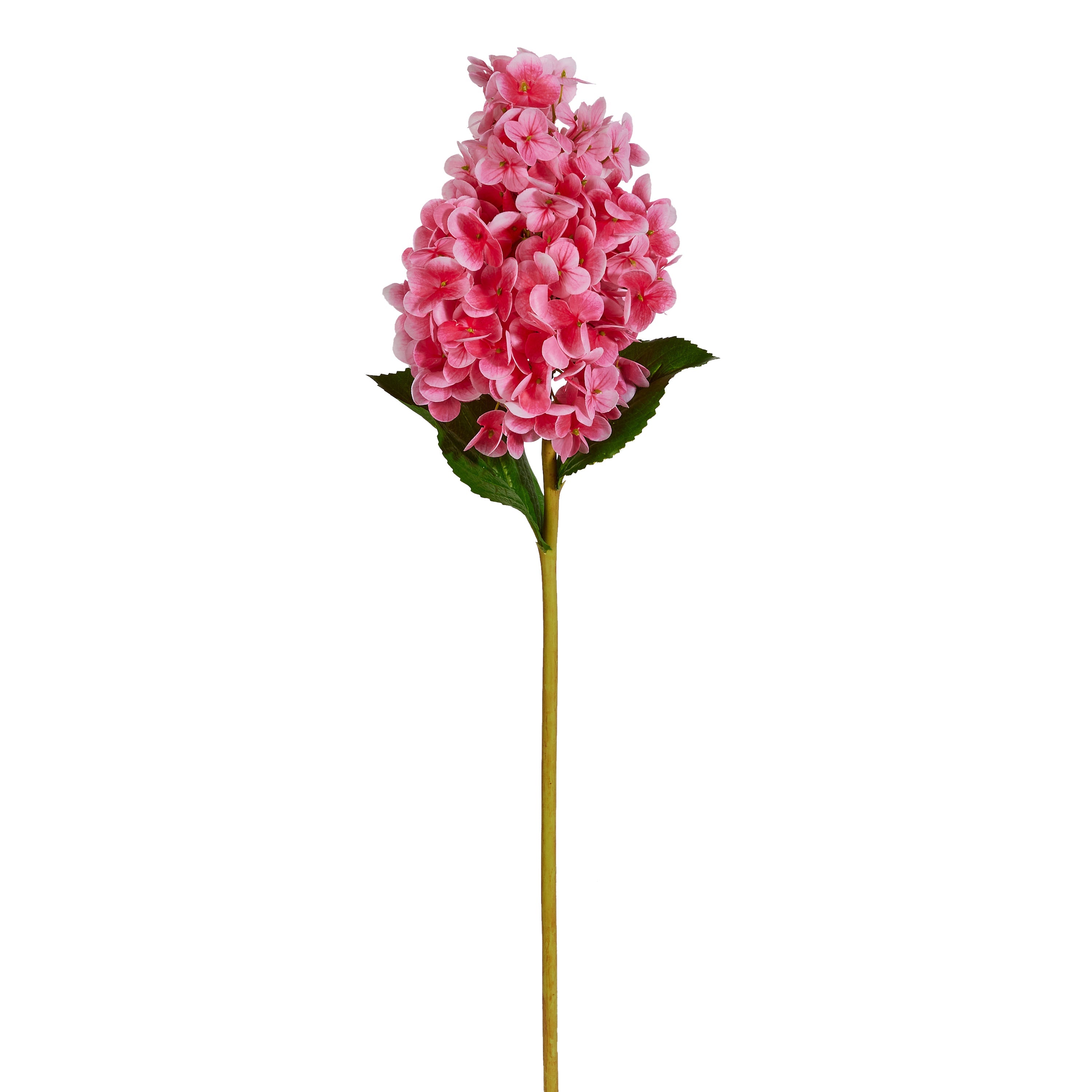 Real Touch Hot Pink Hydrangea Stem 29"