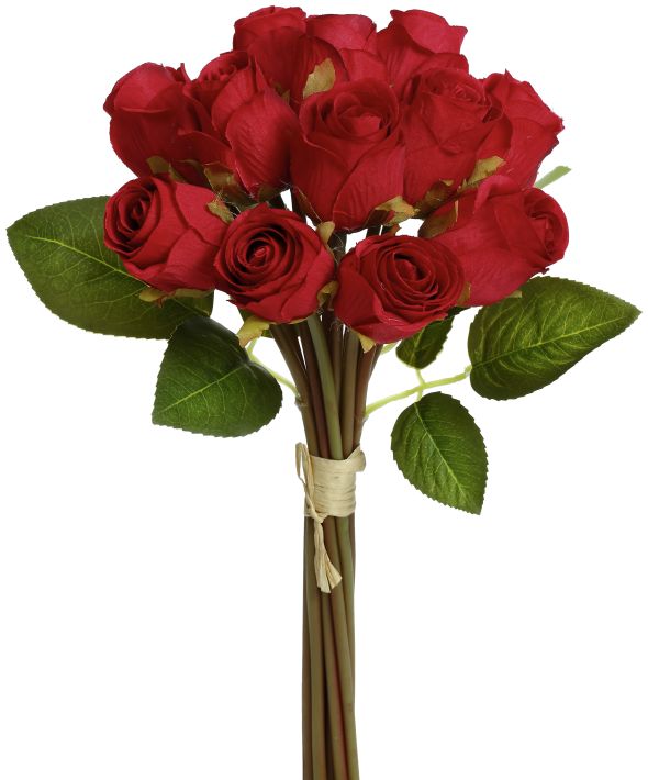 Rose Bouquet Red 12"