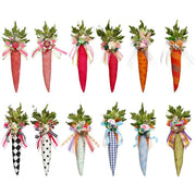 Jeweled Embellished Carrots 9.5" Set of 12