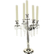 Jeweled Pedestal Candelabra 25"