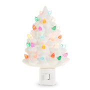 Vintage White Tree Night Light 6"