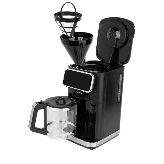 Touchscreen Coffee Maker with Glass Carafe 12 Cup