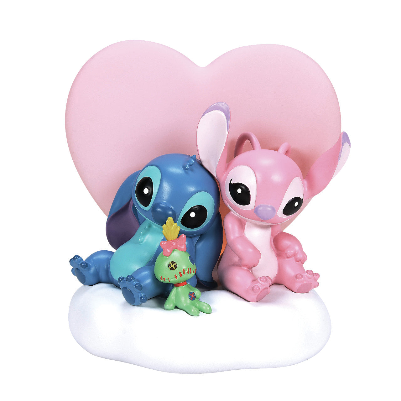 Stitch and Angel with Heart Light-Up Figurine
