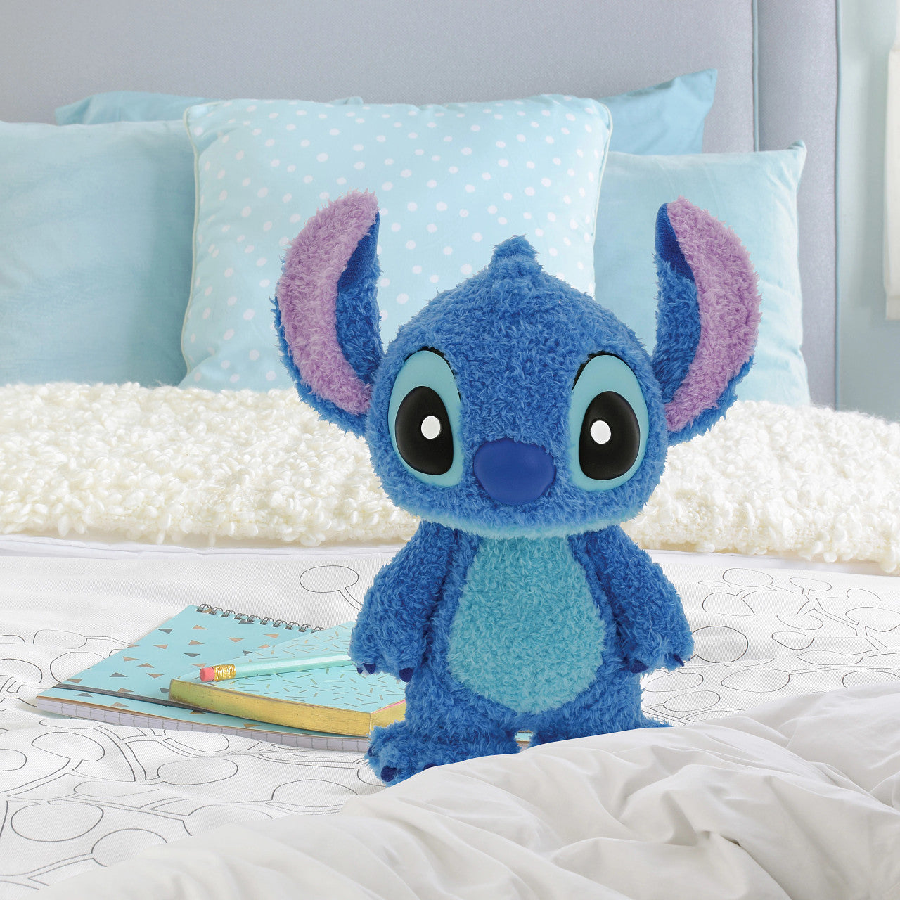 Stitch Fur-Wrapped Figurine 9.5"