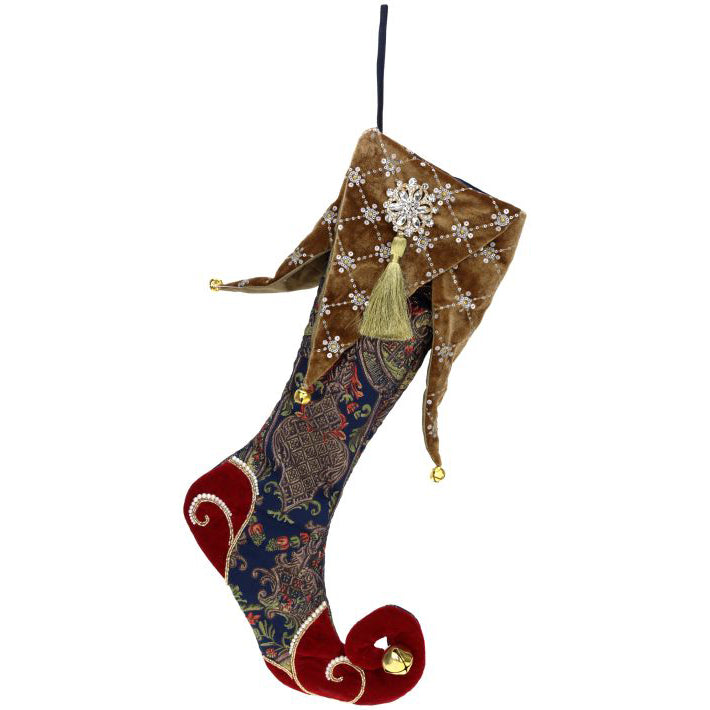 Floral Jester Stocking 25 Inches