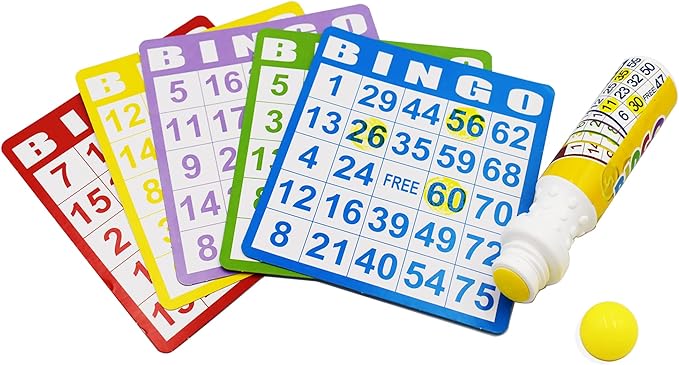 Bingo Dauber Pens Set of 6 Colors