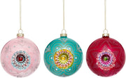 Pastel Reflector Ball Ornament 4 Inches Set of 6
