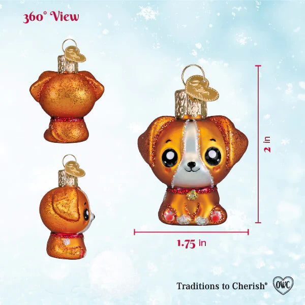 Mini Kawaii Dog Ornament