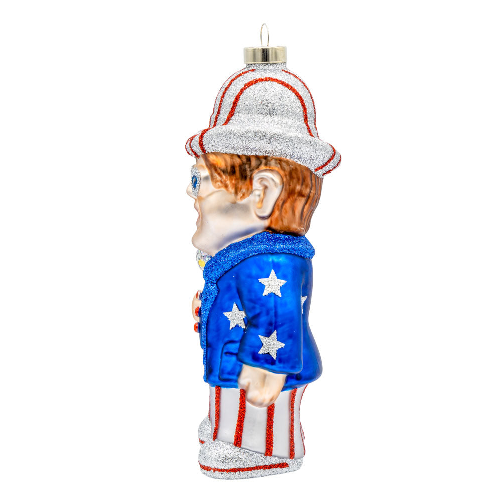 Patriotic Elton John Ornament