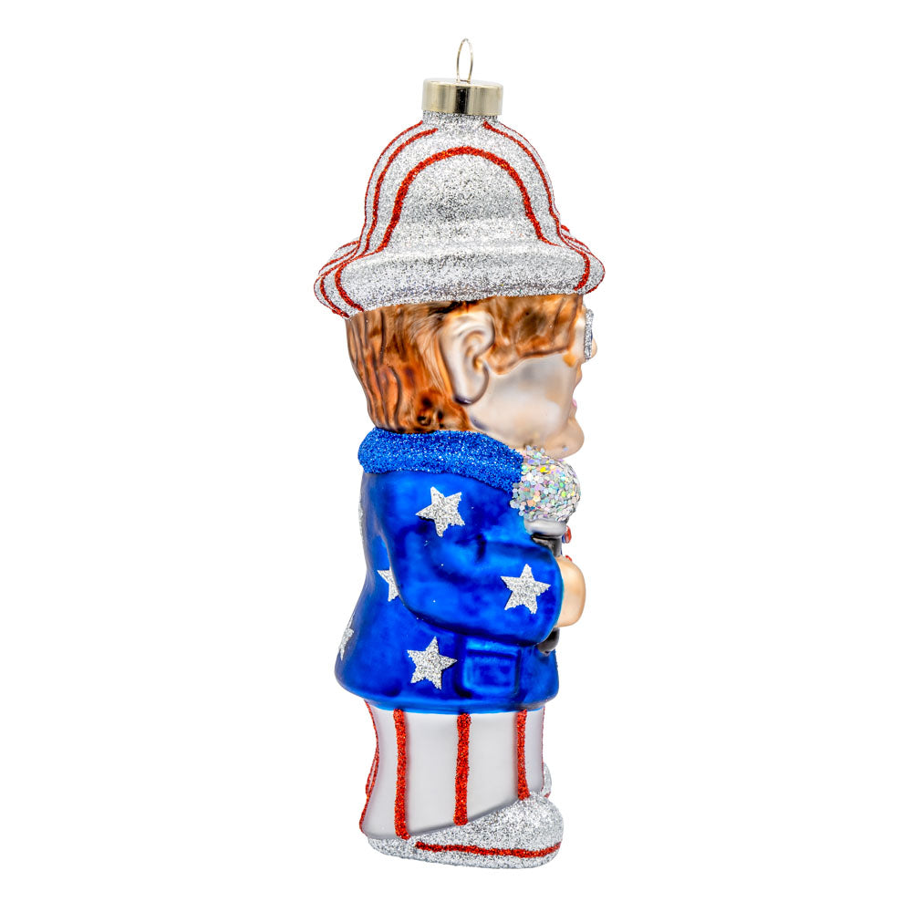 Patriotic Elton John Ornament
