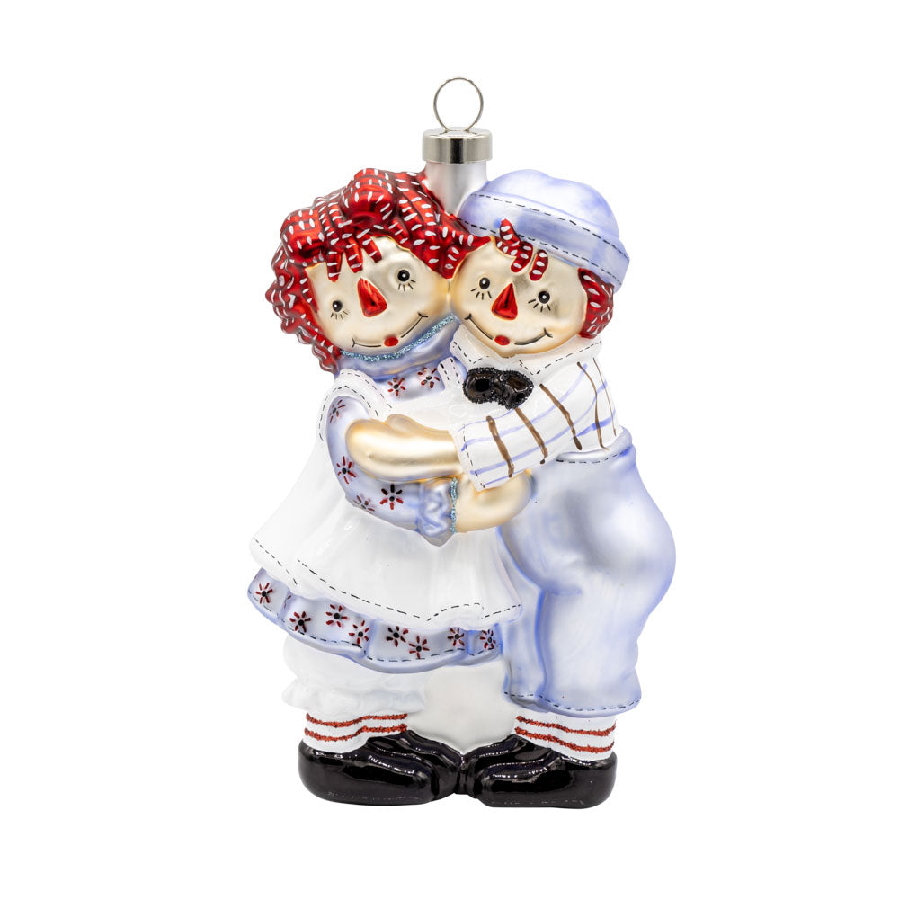 Raggedy Ann & Andy Holiday Hug Ornament