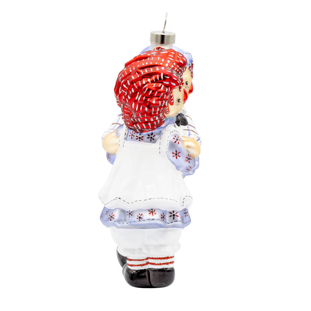 Raggedy Ann & Andy Holiday Hug Ornament