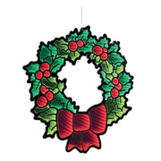 Holly Wreath with Bow EKKO Infinity Light 24"