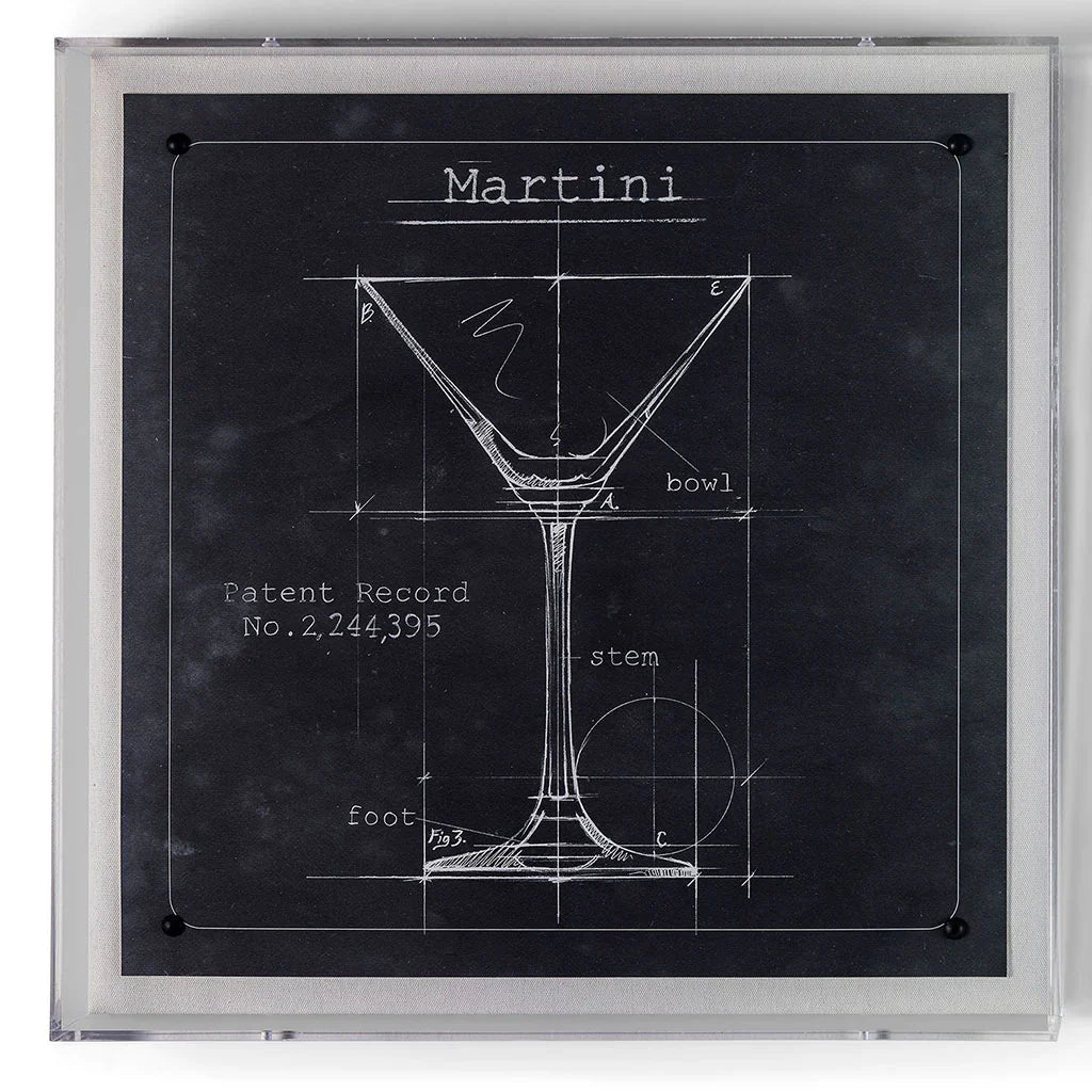 Typology of a Martini 20 x 20 Inches