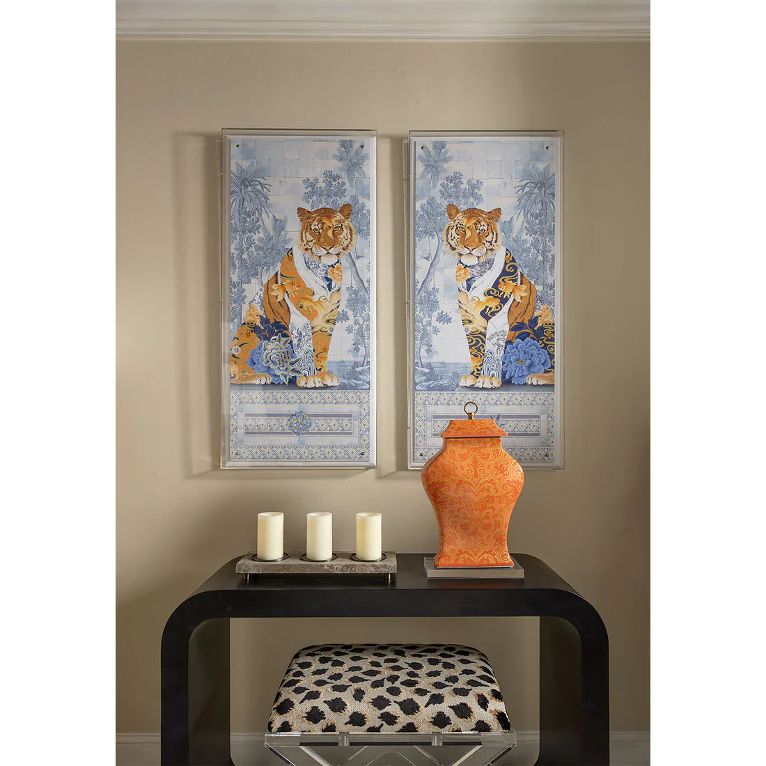 Tiger Right Panel 48 x 22 Inches